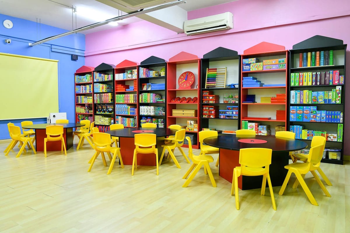 The Innovation Centre with house shaped book shelves